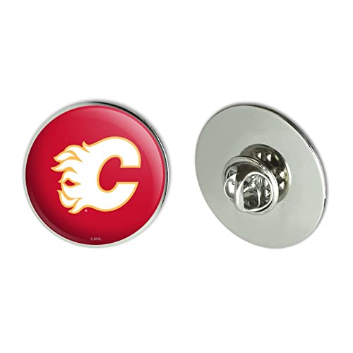 Calgary Flames Logo Metal 1.1" Tie Tack Hat Lapel Pin Pinback