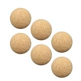 6 Stück Naturkork Tischfußbälle für Indoor-Spiele, für Massivholz-Textur, Ersatz-Set in 36 mm, 40 mm, 45 mm, 50 mm Größen, leises und Kicker-Zubehör für den Heimgebrauch (36 mm Korkball)