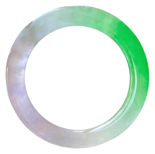 Bracelet en jade rond vert véritable pour femme : un bijou en jadéite de 58 mm de qualité rare