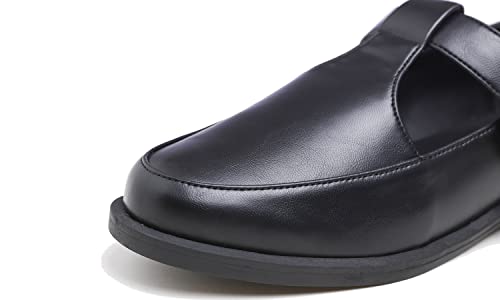 Image of FEVERSOLE Women's Fashion Dress Comfort Low Heel Office Penny Loafer Flats