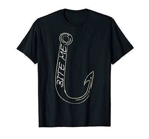 Bite Me Funny Fishing Enthusiast Love To Fish Avid Fisherman Maglietta