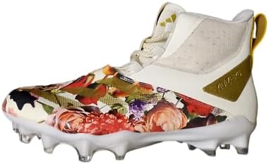 Adidas Adizero Chaos Speed White Gold Floral Mens Football Cleats sz 10.5