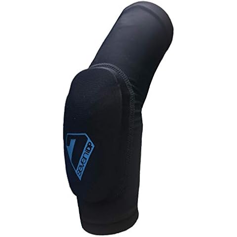 Seven Unisex Jugend Kids Transition Ellenbogenschützer, schwarz-blau, One Size Cover