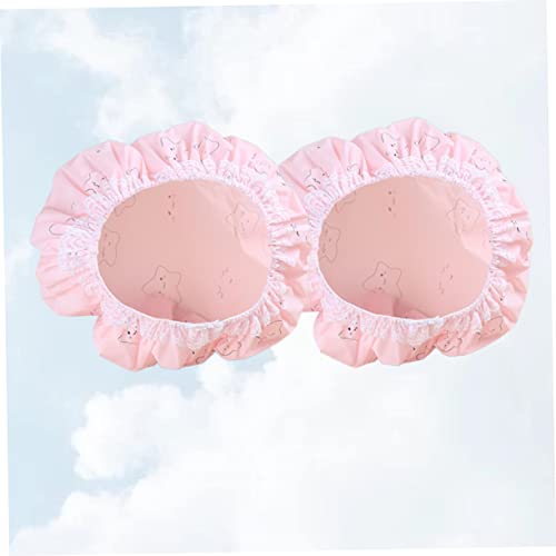 Hemoton 2Pcs Shower Hats For Adults Reusable Shower Hat Washable Shower Cap Hair Caps For Women Womens Shower Caps Shower Caps For Kids Hair Protective Caps Pvc Shower Cap Bathing Cap Miss #TOP6