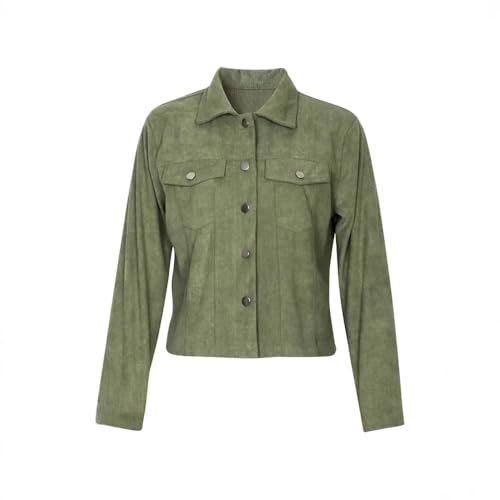 Women's Classic Solid Color Slim Fit Denim Jacket Long Vintage Denim Jacket With Pockets4