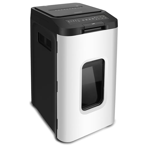 Image of Aurora Commercial Grade 400-Sheet Autofeed High Security Micro Cut Paper and CD /Credit Card Shredder / 240 Minutes Continuous Run Time Heavy Duty Shredder for Office /Security Level P-5