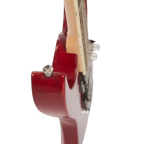 Image of VAULT RG1 Soloist Premium Basswood Electric Guitar (Red, Indian Laurel Fretboard)