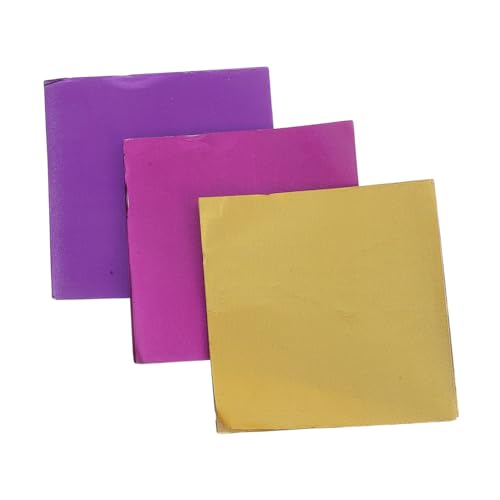 PRETYZOOM 300pcs Square Aluminum Foil Candy Wrappers for DIY Chocolate and Candy Packaging for Party and Holiday Decorations