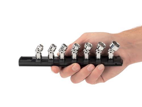 Image of TEKTON 1 /4 Inch Drive Universal Joint Socket Set, 7-Piece | SHD90109