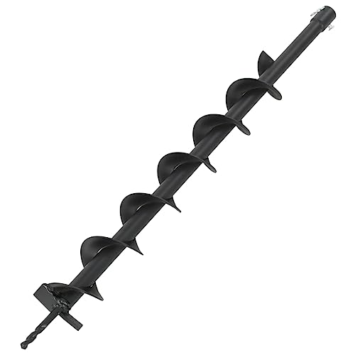 vidaXL Erdbohrer Bohrer Erdlochbohrer Pfahlbohrer Zaunpfahl Bohre Pfostenbohrer Zaunbohre Schneckenbohrer Erdbohrgerät Stahl 80mm