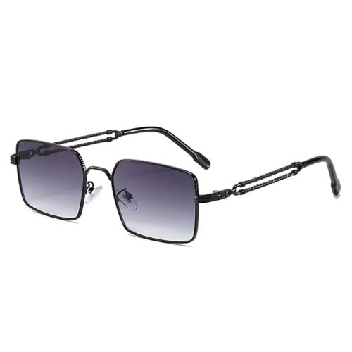 Lunettes de soleil rétro en métal pour hommes et femmes avec protection UV400