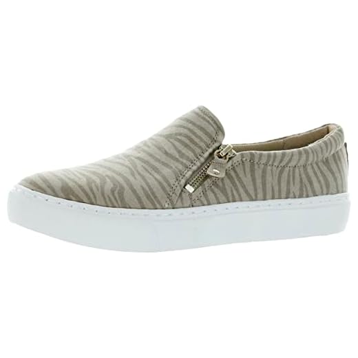 Dr. Scholl's Shoes Womens No Chill Platform Slip On Fashion Sneaker,Taupe Zebra Print,8.5