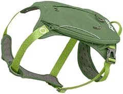 Kurgo Cascade-Hundegeschirr, Hundegeschirr mit Rucksack, Wanderrucksack für Hunde, Größe L, Grün