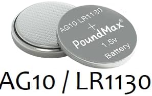 Baterías alcalinas PoundMax AG10 LR1130 combo 10 unidades miniatura 9