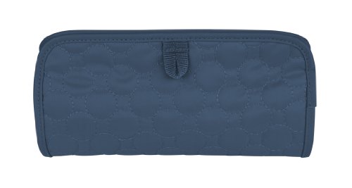 Travelon Jewelry and Cosmetic Clutch Quilted, Steel Blue Quilted, One Size