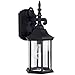 2961-BK Outdoor Wall Lantern, Black Cast Aluminum