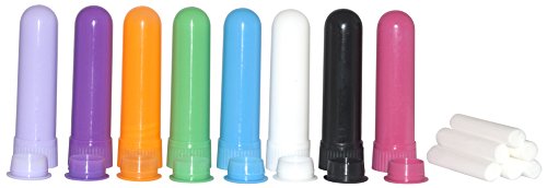Aroma Oil Tools Nasal Aromatherapy Inhaler - Variety 8- Pack