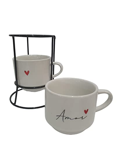 Cesta Kit Presente Eternos Namorados Te Amo (Branco e Preto)