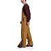 Carhartt Men's Loose Fit Firm Duck Insulated Bib Overall, Carhartt Brown, Medium
