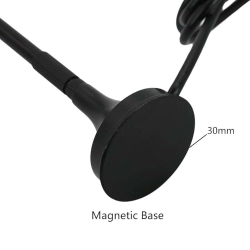 Image of ADU Tronix Technologies 4G LTE 5dBi Magnetic Spring Antenna with 3m RG174 Cable & SMA Male Connector | High Gain External Antenna for Router, GSM Module, GPS Tracker, IoT & Industrial Devices