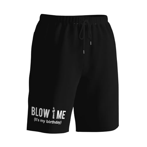 Blow Me It's My Birthday Men's Quick-Dry Board Shorts 7" - Swim Trunks Summer Hawaii Beach3