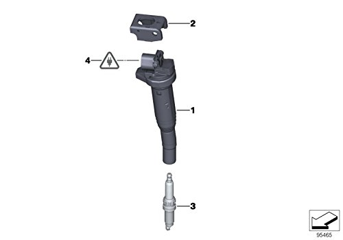 Amazon.com: BMW Ignition Coil Set of Four 12138616153 12138616153 