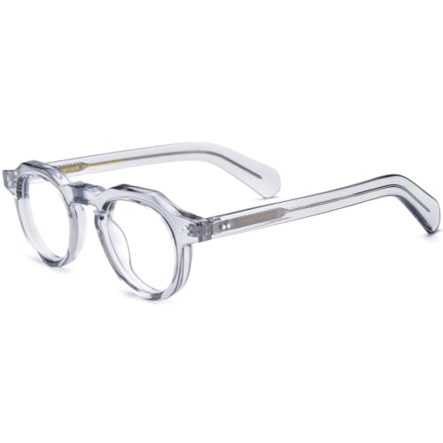 Image of HEPIDEM Acetate Glasses Frame Men Women Square Eyeglasses Optical Spectacles MZEPH