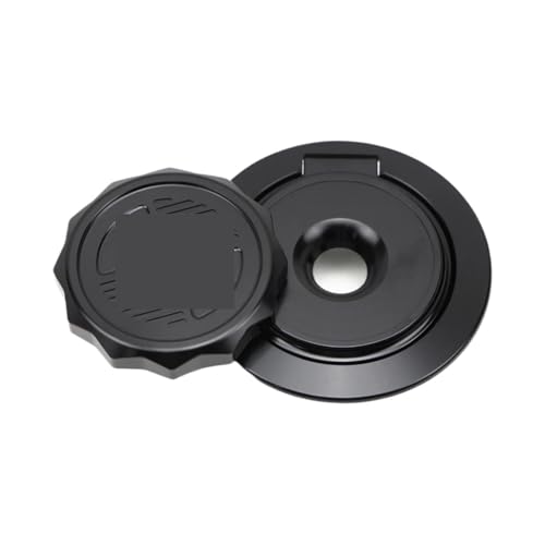 Bouchon de réservoir d'huile et carburant en alu noir pour Nine T