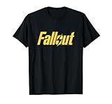 Fallout TV Series Yellow Lightning Logo Camiseta, Hombre, Negro, L