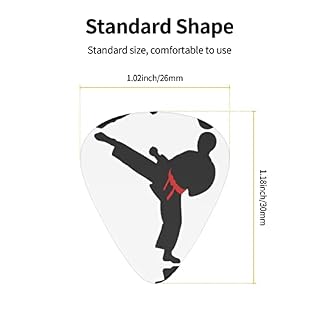 Ensemble de 12 médiators de guitare de couleur de ceinture modifiable Karate Boy pour guitare acoustique, guitare… - Les Beatles, Paul McCartney, John Lennon, RIngo Starr, George Harrison Ensemble de 12 médiators de guitare de couleur de ceinture modifiable Karate Boy pour guitare acoustique, guitare… – Image 4