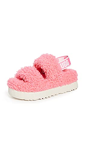 Image of UGG Oh Fluffita Womens Slippers Sandals in Pink Rose - 3 UK