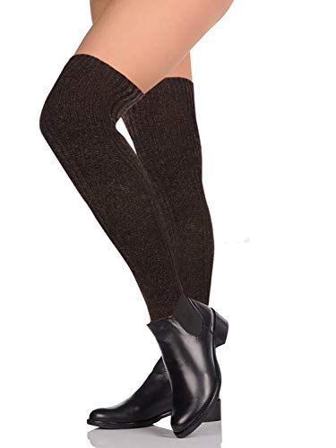 SUMONA Winter Wool Cable Knit Over The Knee Thigh High