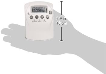 Fronte view of the POWER ZONE TNDHD002 timer showing the LCD display and control buttons.