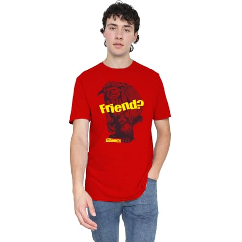T-shirt Labyrinth Ludo Friend rouge haut de gamme haut vêtement unisexe pop culture