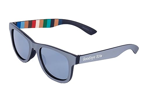 Goodbye, Rita. - Gafas de Sol para Niños - Colección Kids - Montura Cher - Fabricadas en Policarbonato - Lentes Polarizadas de TAC de Efecto Espejo - Color Gris - 125x45 mm