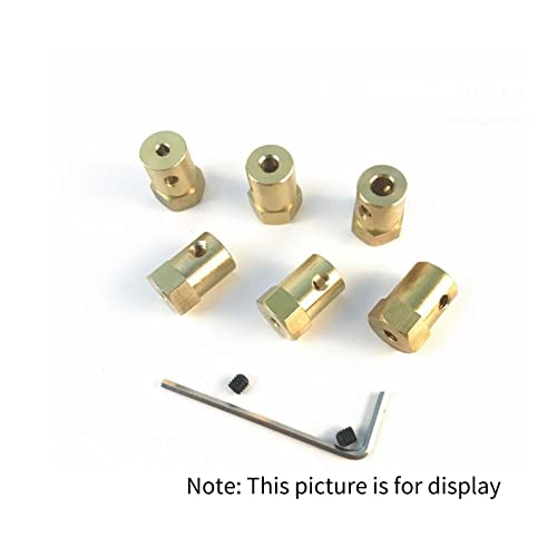 CHANCS 6 Stück 2mm Motor flexible Kupplung Stecker für Auto Reifen Räder Antriebswelle Zubehör