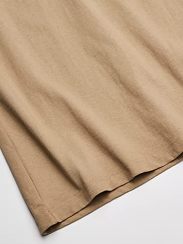 Dickies Mens Heavyweight Crew Neck Short Sleeve Tee Henley Shirt, Desert Sand, Large Us #TOP3