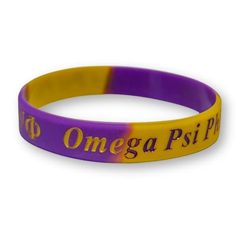 Greek Underdog Omega Psi Phi Silicone Bracelet