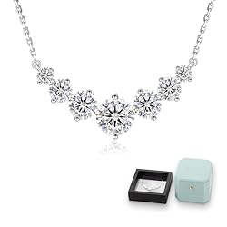 KRKC Moissanite Pendant Necklace for Women