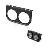 Hapivida Universal Messgerät Halterung, 2-Loch Montage Gauge Pod Halter, 2-1/16 Zoll 52mm Metall Instrumentenhalter Schwarz Säulenhalterung für Drehzahlmesser Kilometerzähler(Schwarz)