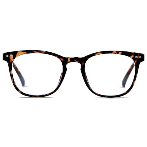 ANDWOOD Blue Light Blocking Glasses Women Men Computer Small Face Frame Bluelight Blocker Teens Square Frame Tortoise Shell