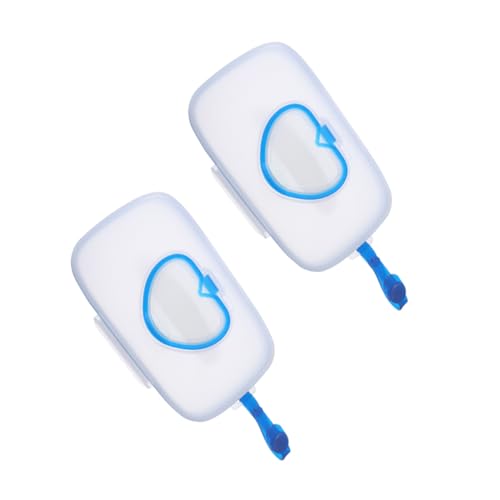 lurrose 2個 ポータブルおしりふきケース 軽量エコ素材製 収納便利 持ち運びやすいストラップ付き 用ウェットティッシュボックス ベビーカ