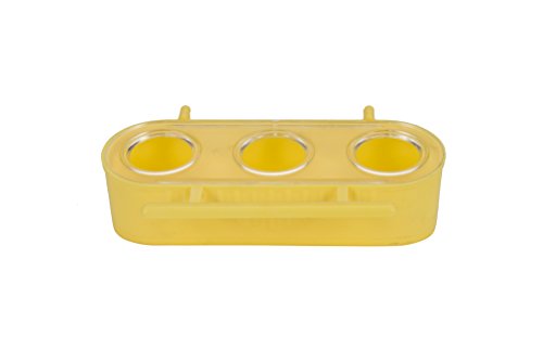 Aime Aime Mangeoire pour Oiseaux, Munie De 3 Trous pour Plusieurs Oiseaux, pour Tout Type De Cage pour Oiseau