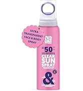 ANDbeauty Clear Sun Spray SPF 50 – transparante zonneverzorgingsspray voor gezicht en lichaam – ons...
