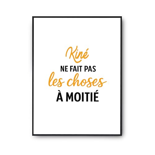 Poster Citation Kiné : transformez l'ambiance de votre cabinet médical avec humour