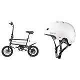 🚲 Effortless electric bike commute with 350W motor reaching 15.5mph, 14'' tires for nimble handling and lightweight portability to public transportation or tight spaces. 🛡️ Durable skateboard helmet with reinforced shell, shock-absorbing EPS core and...