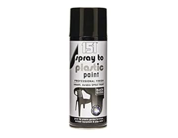 Sconosciuto Spray to Plastic Paint Professional Finish Smooth Durable Spray Paint 400ml Gloss (Black)