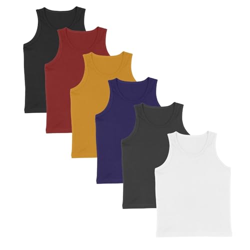 Pack 6 Regatas Masculinas Algodão Universo Básico