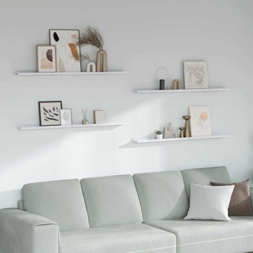 Étagère murale en marbre de 115cm pour optimiser vos petits espaces