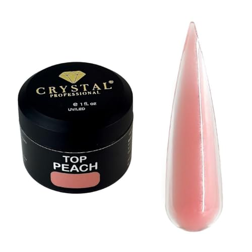 Top Coat 15 ml | Couche de finition UV colorée avec finition brillante sans résidus collants pour un design élégant des ongles | Vernis à ongles pour un style créatif | Vernis à ongles | Pêche